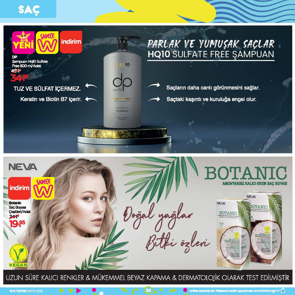 Watsons Watsons Ekim Katalogu Dogal Sac Boyasi Derin Mavi Siyah No 1 01